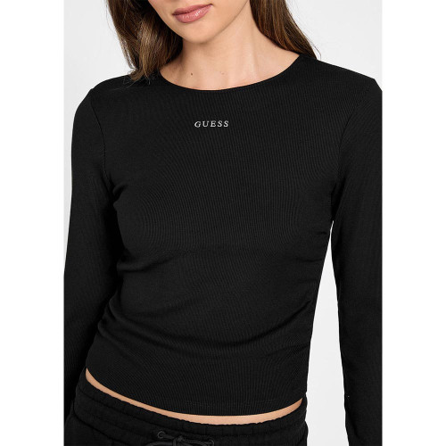 Guess Γυναικεία μακρυμάνικη μπλούζα Rib Long Sleeves Top